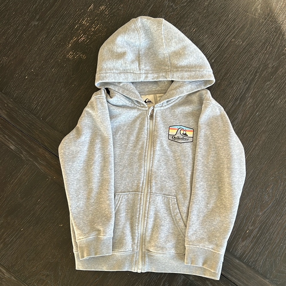 Quicksilver Boys Size 7 Zip Up Hoodie